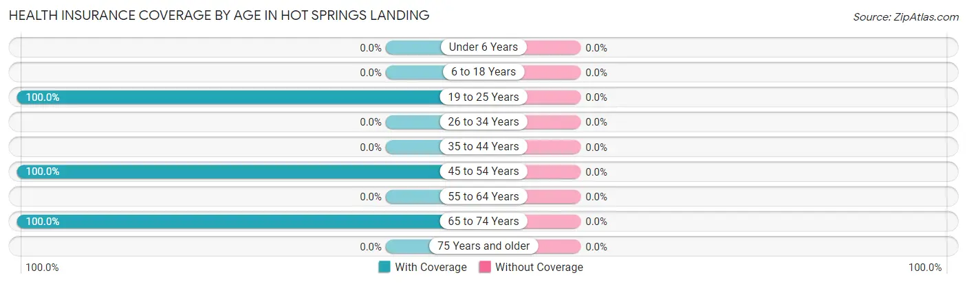 Health Insurance Coverage by Age in Hot Springs Landing