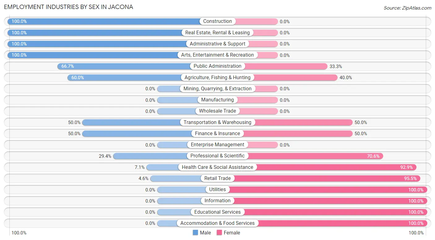 Employment Industries by Sex in Jacona