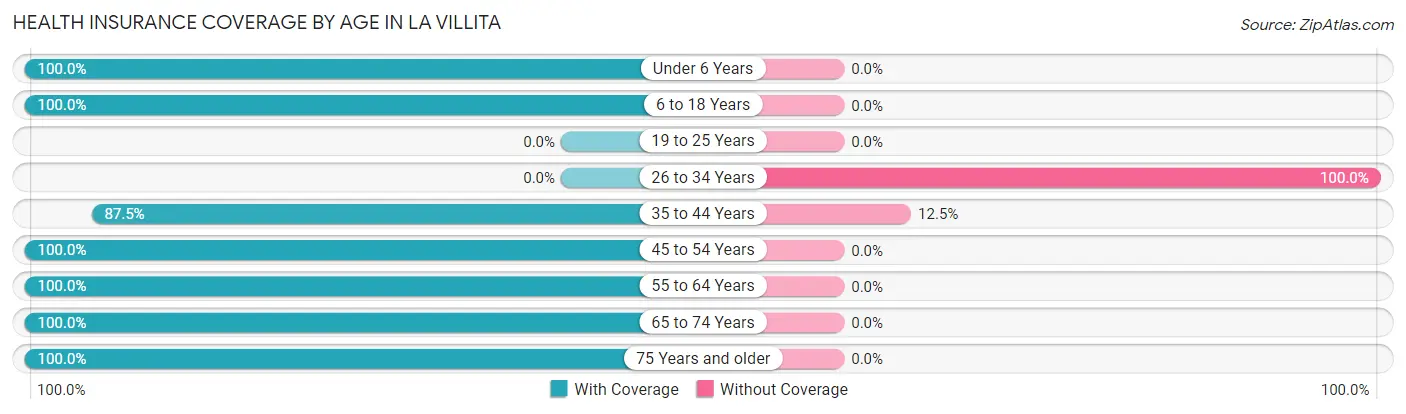 Health Insurance Coverage by Age in La Villita