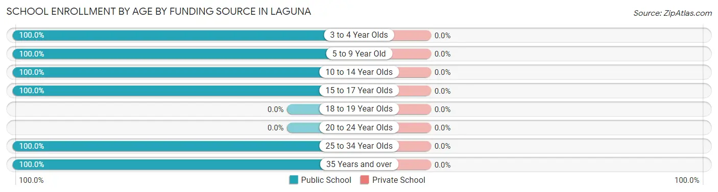 School Enrollment by Age by Funding Source in Laguna