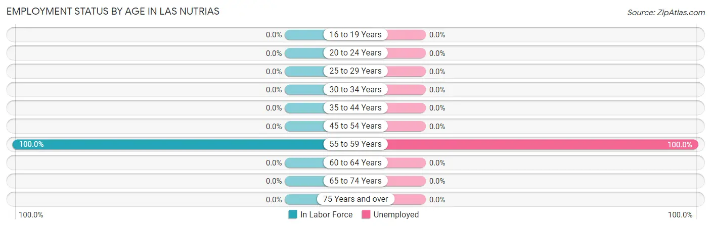 Employment Status by Age in Las Nutrias