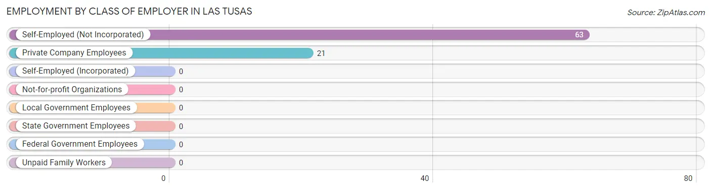 Employment by Class of Employer in Las Tusas