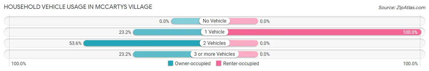Household Vehicle Usage in McCartys Village