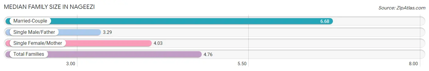 Median Family Size in Nageezi