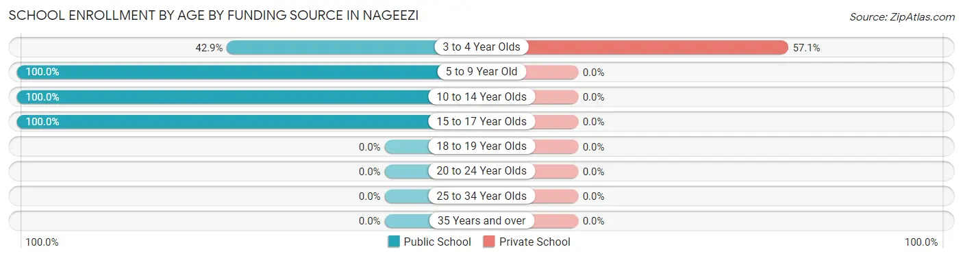 School Enrollment by Age by Funding Source in Nageezi