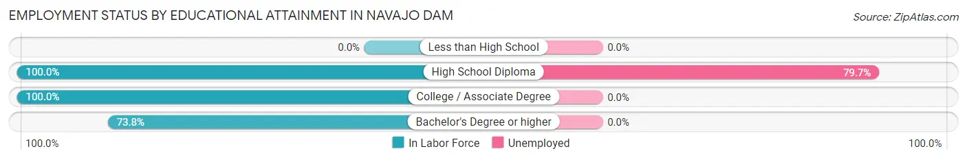 Employment Status by Educational Attainment in Navajo Dam