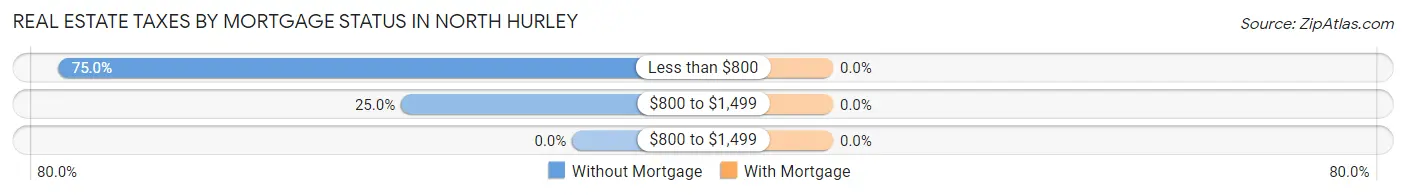 Real Estate Taxes by Mortgage Status in North Hurley