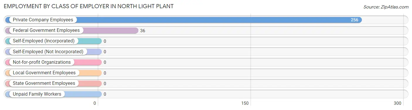 Employment by Class of Employer in North Light Plant