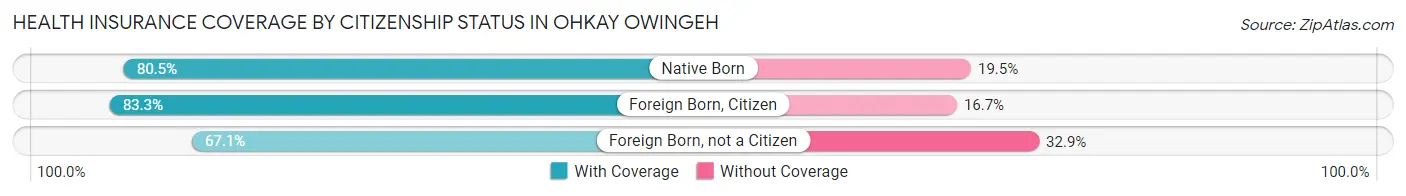 Health Insurance Coverage by Citizenship Status in Ohkay Owingeh