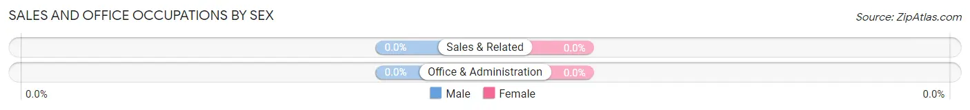 Sales and Office Occupations by Sex in Pueblo Pintado