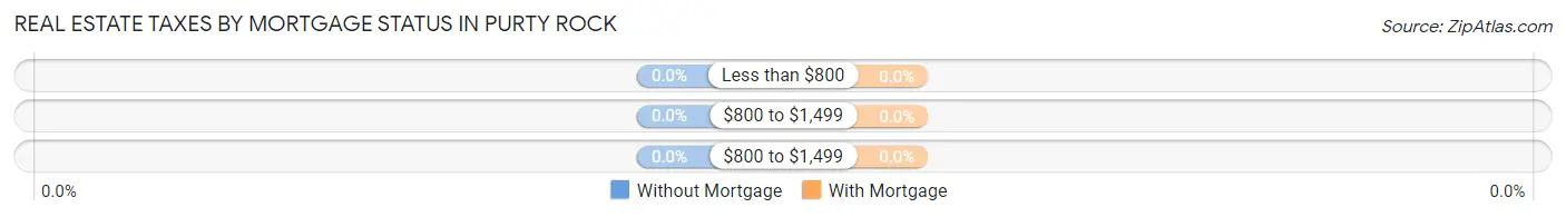 Real Estate Taxes by Mortgage Status in Purty Rock