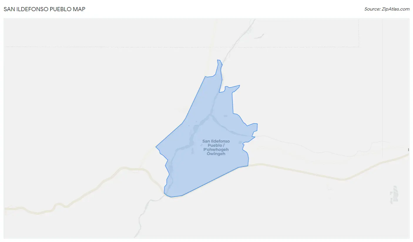 San Ildefonso Pueblo Map