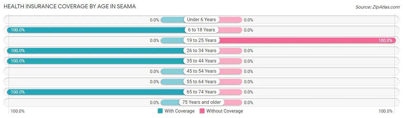 Health Insurance Coverage by Age in Seama