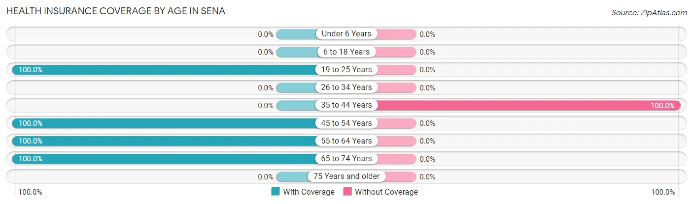 Health Insurance Coverage by Age in Sena