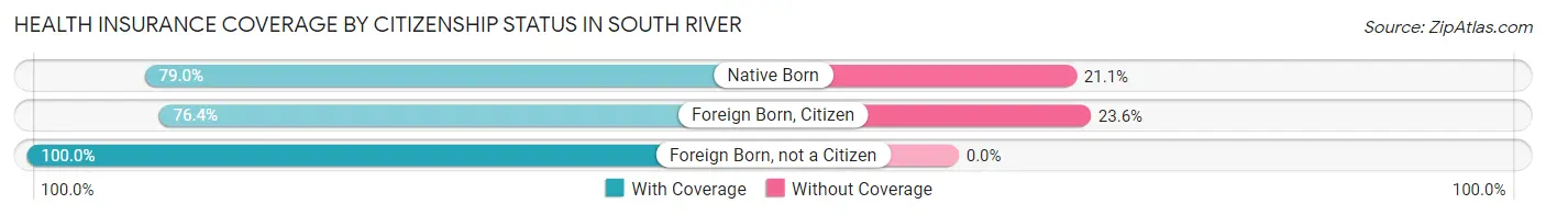 Health Insurance Coverage by Citizenship Status in South River