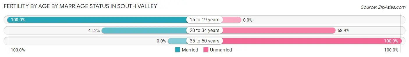 Female Fertility by Age by Marriage Status in South Valley