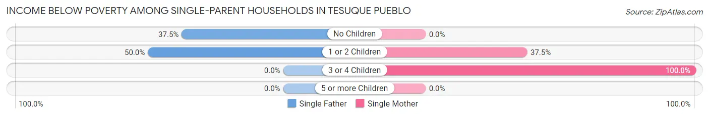 Income Below Poverty Among Single-Parent Households in Tesuque Pueblo