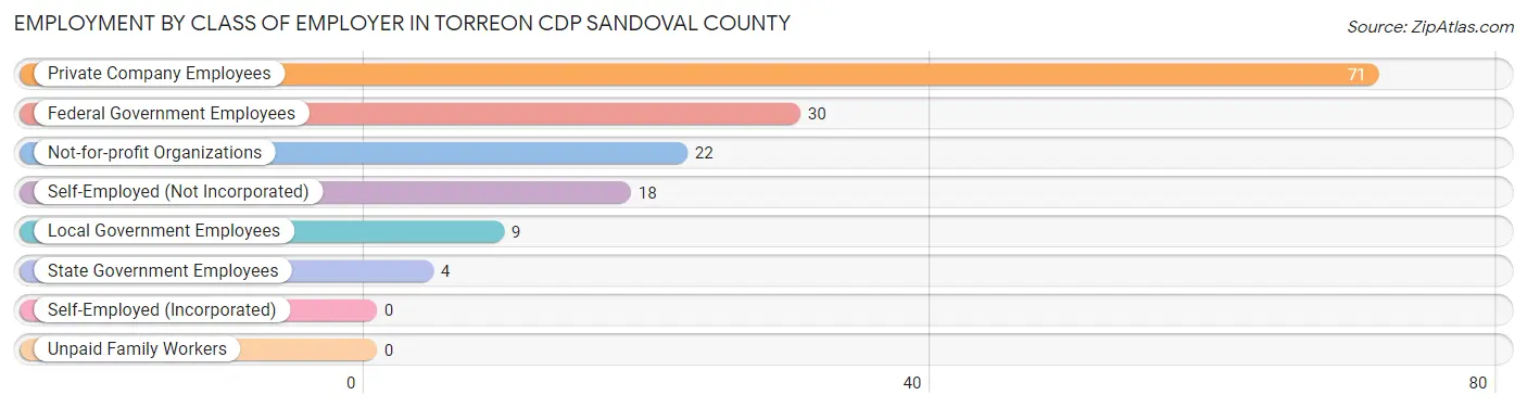 Employment by Class of Employer in Torreon CDP Sandoval County