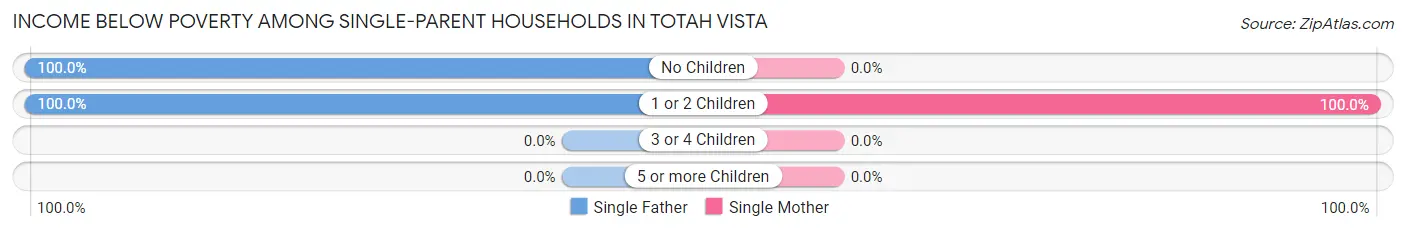 Income Below Poverty Among Single-Parent Households in Totah Vista