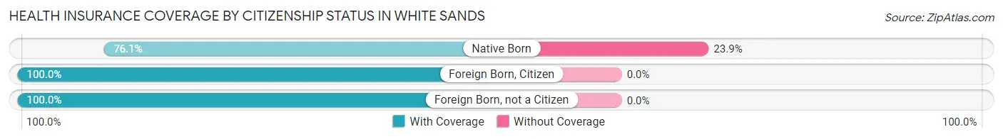 Health Insurance Coverage by Citizenship Status in White Sands