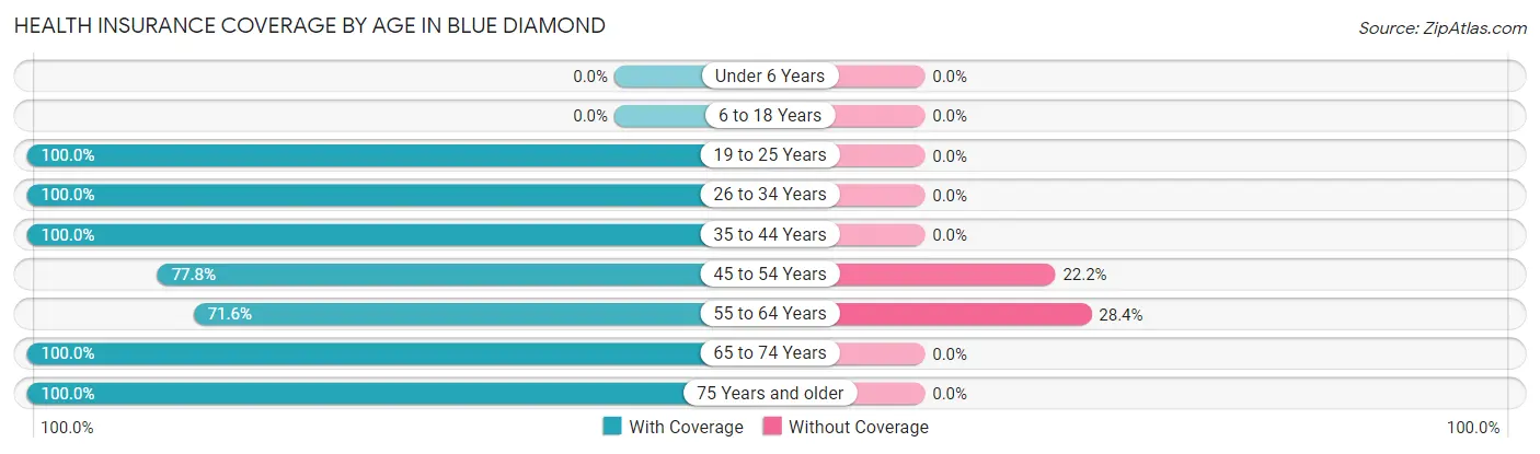 Health Insurance Coverage by Age in Blue Diamond