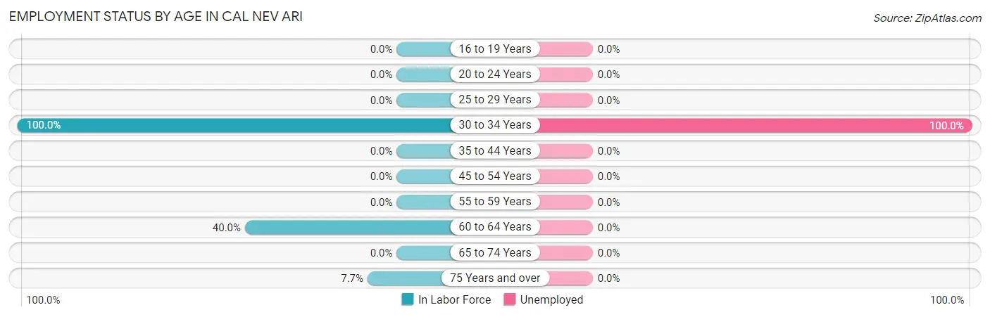 Employment Status by Age in Cal Nev Ari