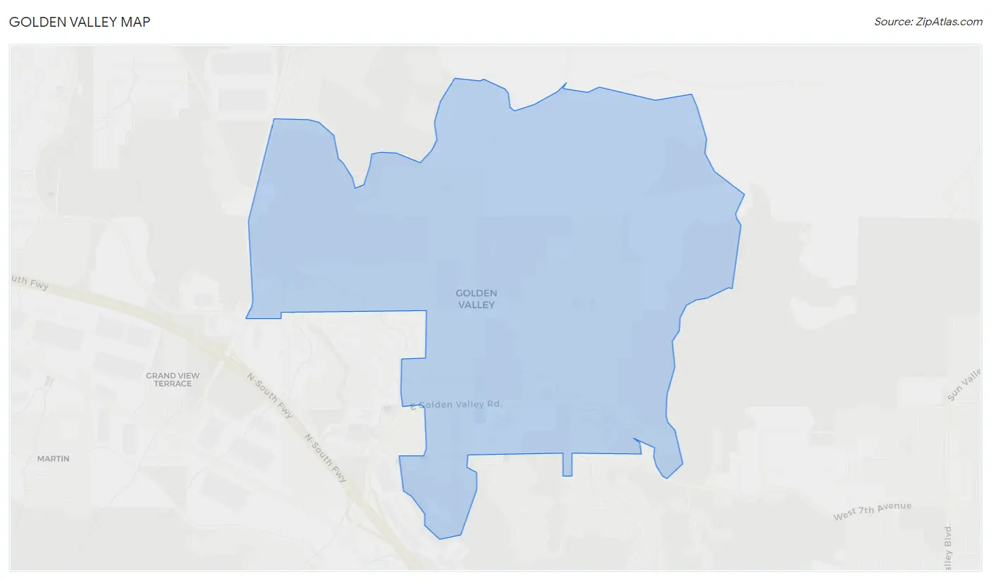 Golden Valley Map