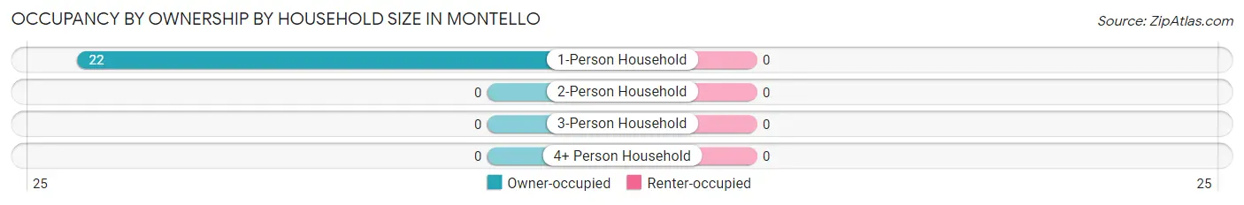 Occupancy by Ownership by Household Size in Montello