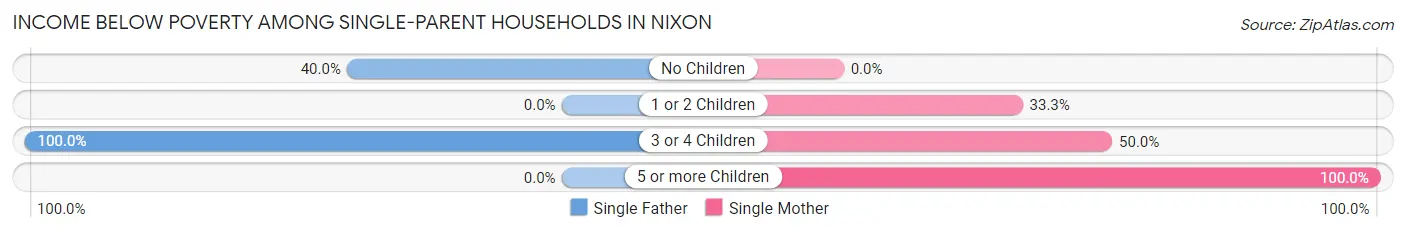 Income Below Poverty Among Single-Parent Households in Nixon