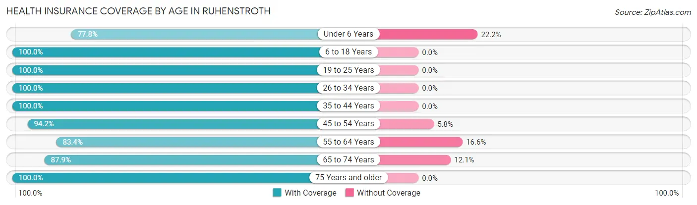Health Insurance Coverage by Age in Ruhenstroth