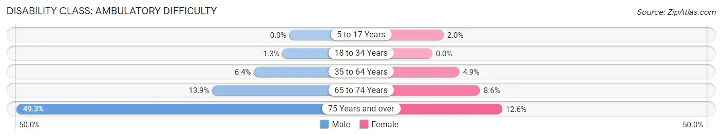 Disability in Spring Creek: <span>Ambulatory Difficulty</span>