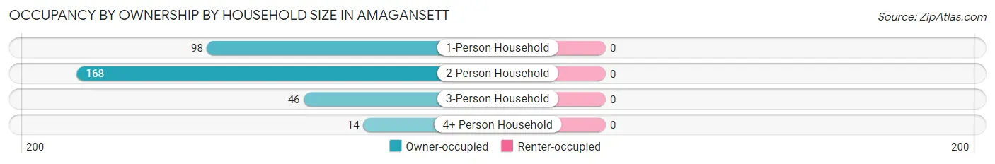 Occupancy by Ownership by Household Size in Amagansett