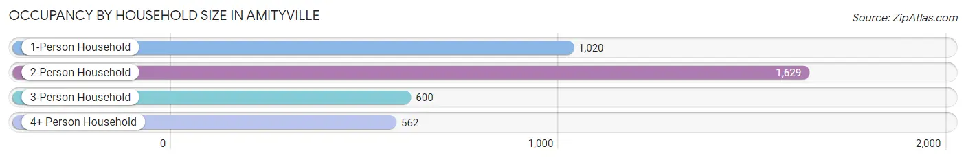 Occupancy by Household Size in Amityville