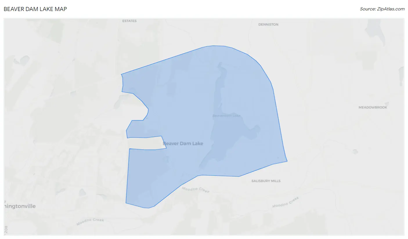 Beaver Dam Lake Map