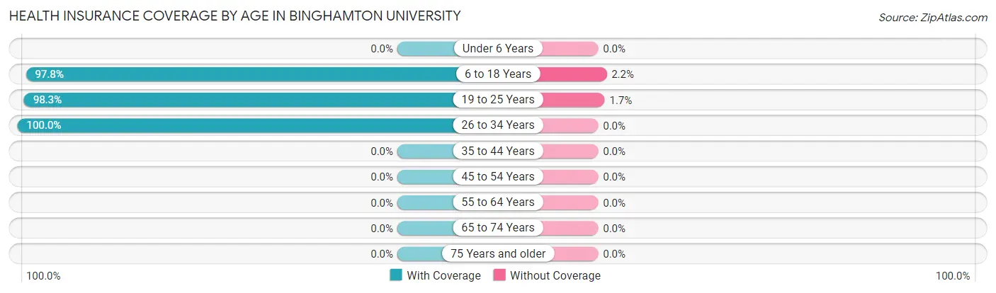 Health Insurance Coverage by Age in Binghamton University