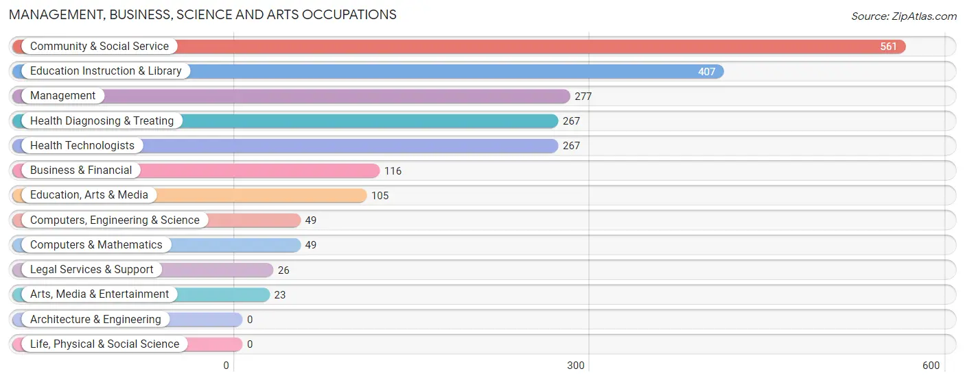 Management, Business, Science and Arts Occupations in Blue Point