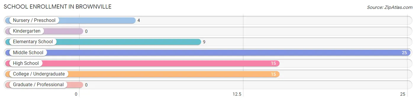 School Enrollment in Brownville