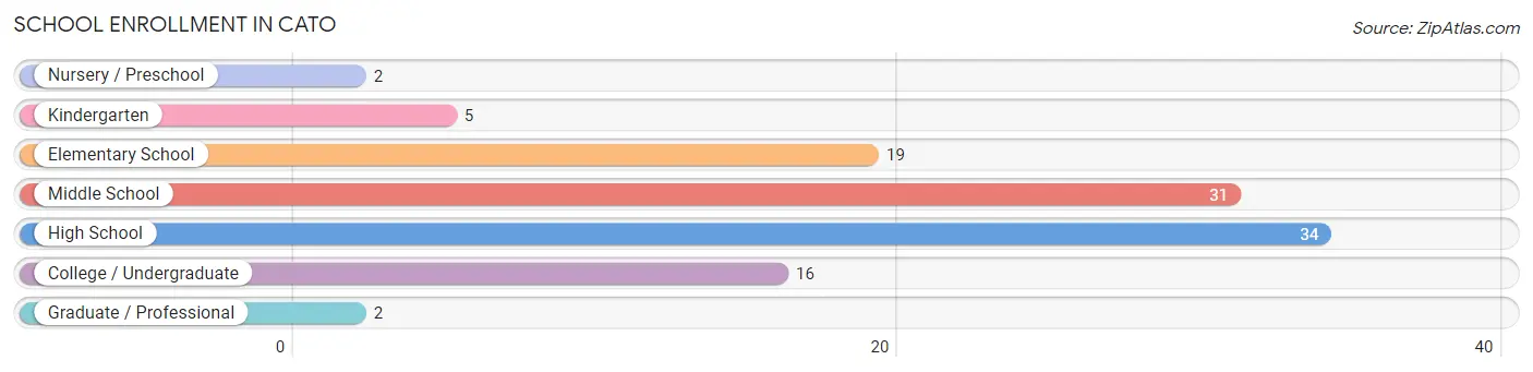 School Enrollment in Cato