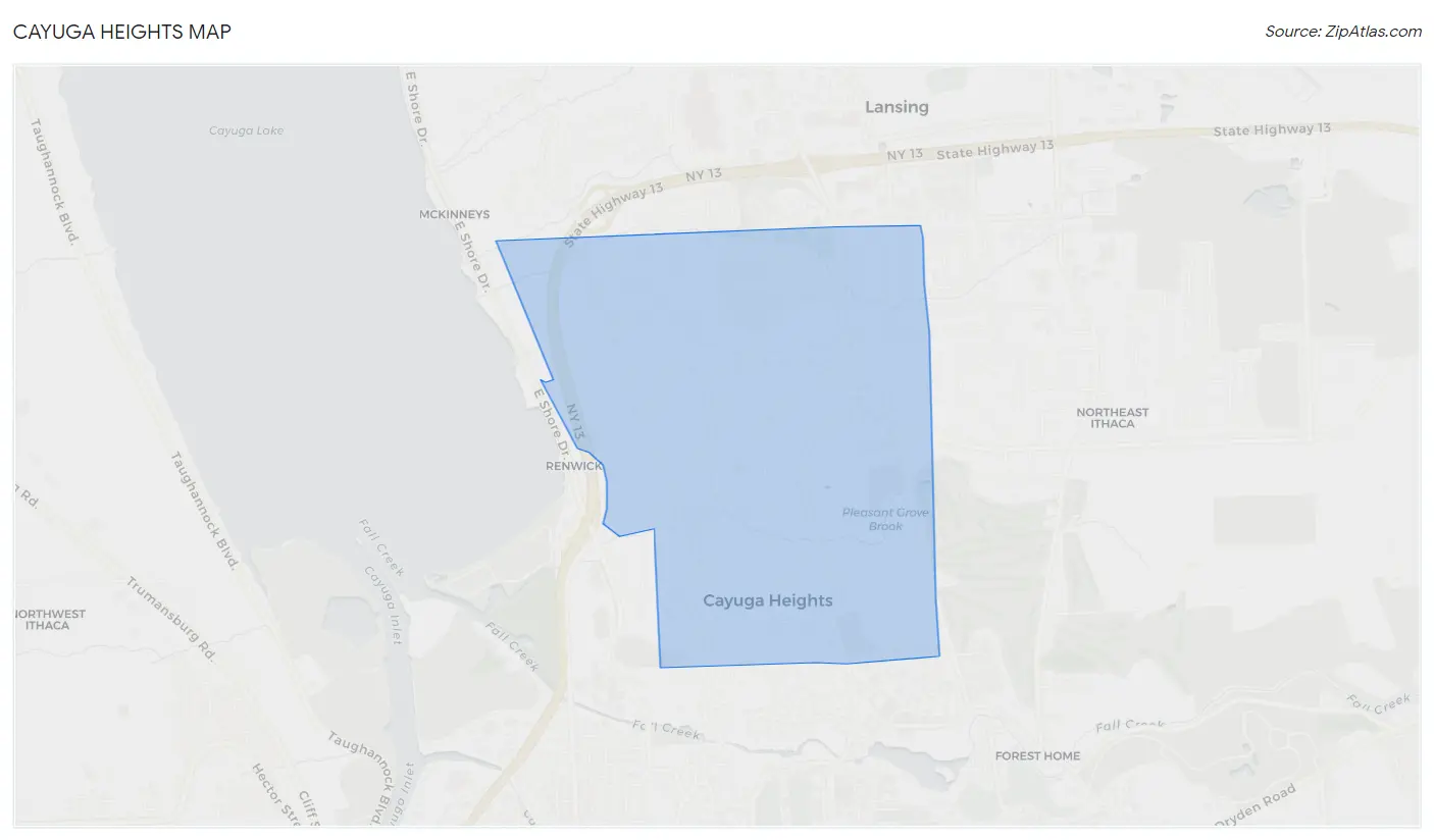 Cayuga Heights Map