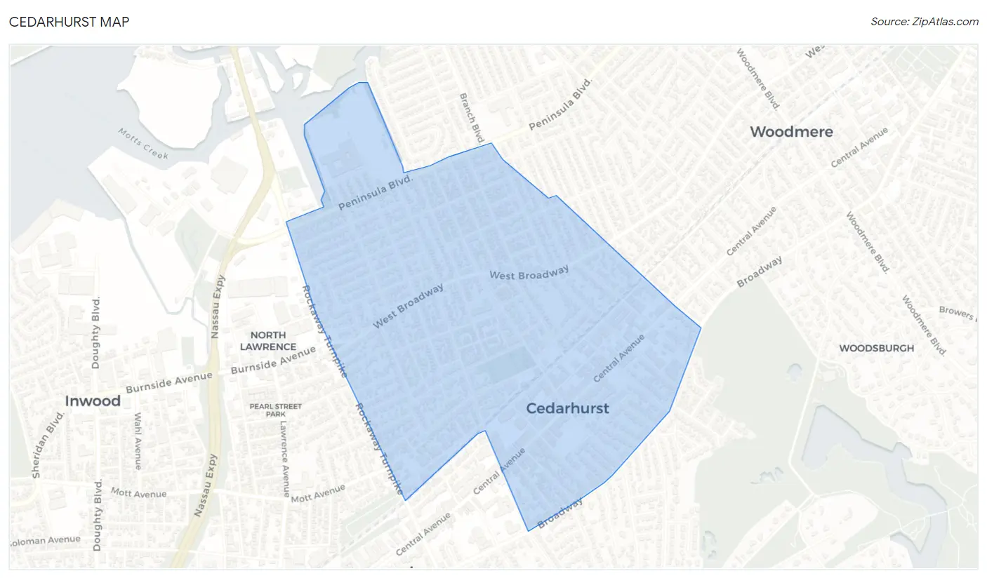 Cedarhurst Map