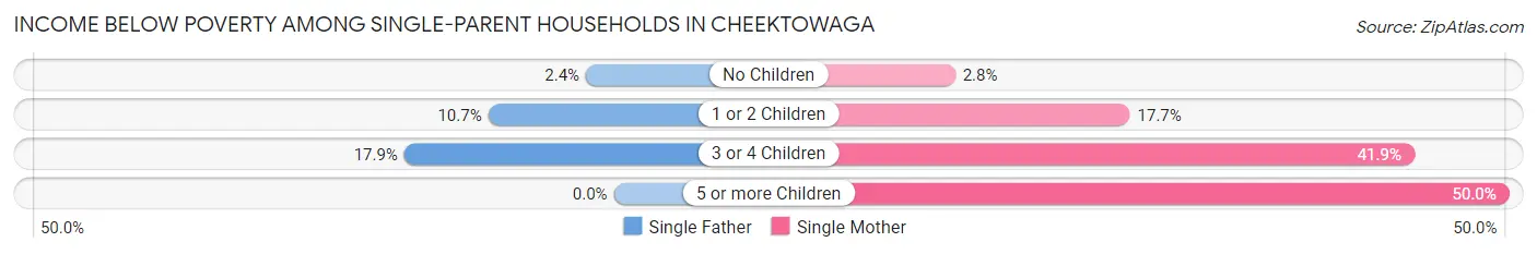 Income Below Poverty Among Single-Parent Households in Cheektowaga