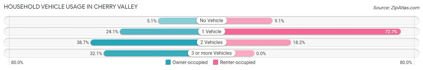 Household Vehicle Usage in Cherry Valley