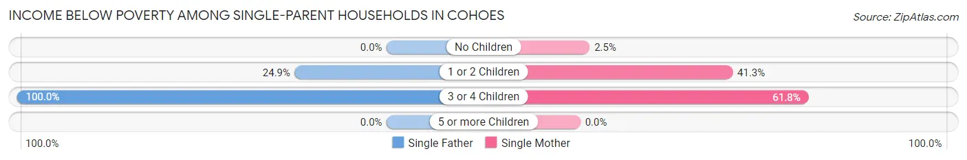 Income Below Poverty Among Single-Parent Households in Cohoes