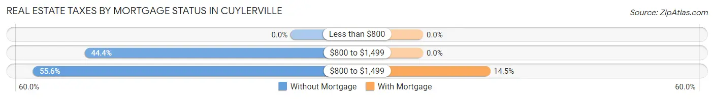 Real Estate Taxes by Mortgage Status in Cuylerville