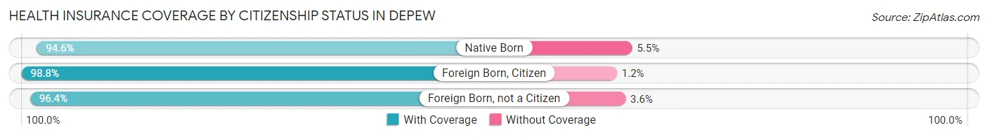 Health Insurance Coverage by Citizenship Status in Depew