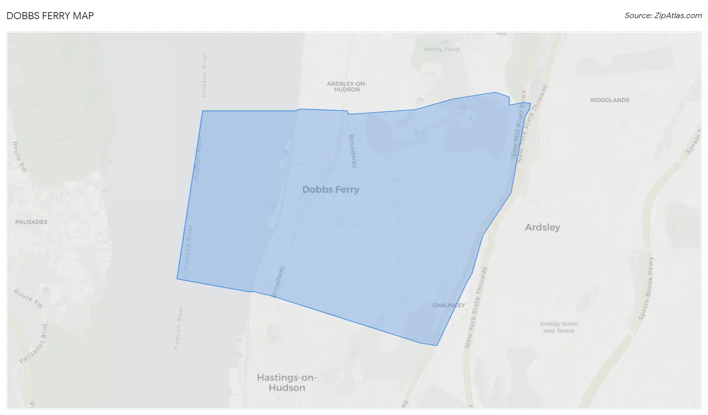 Dobbs Ferry Map