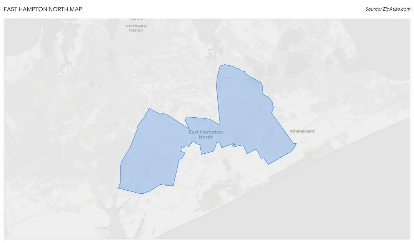 East Hampton North Map