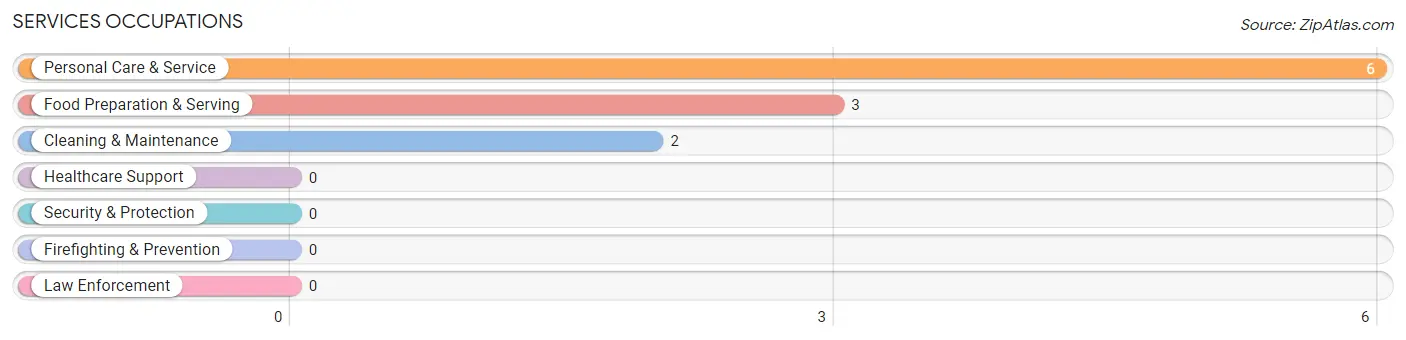 Services Occupations in East Randolph