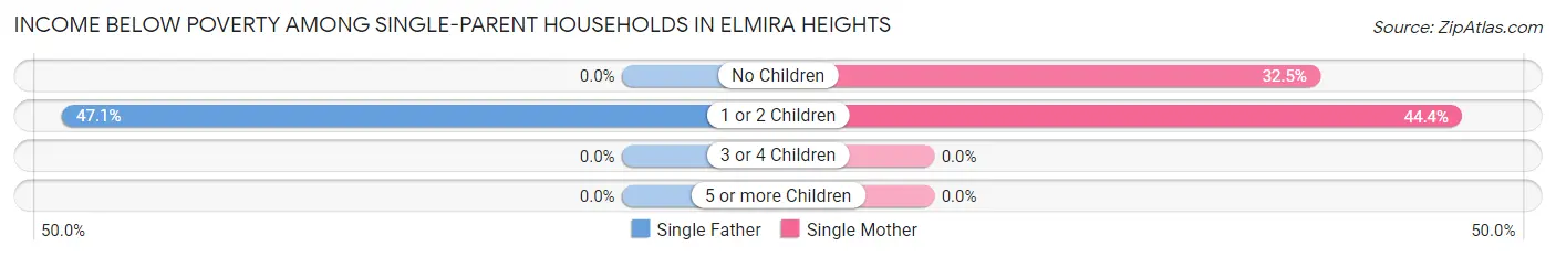 Income Below Poverty Among Single-Parent Households in Elmira Heights