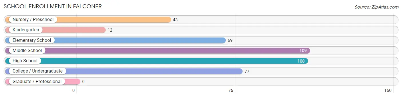 School Enrollment in Falconer